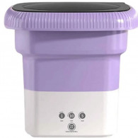 Mini Machine à Laver Semi Automatique Pliante 3.5 Litres Violet en Tunisie