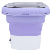 Mini Machine à Laver Semi Automatique Pliante 3.5 Litres Violet en Tunisie