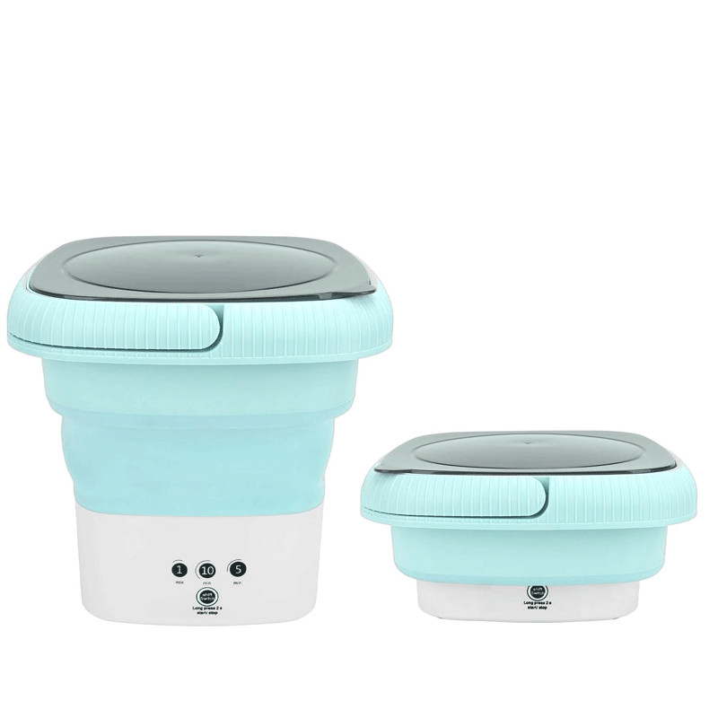 Mini Machine à Laver Semi Automatique Pliante 3.5 Litres Vert en Tunisie