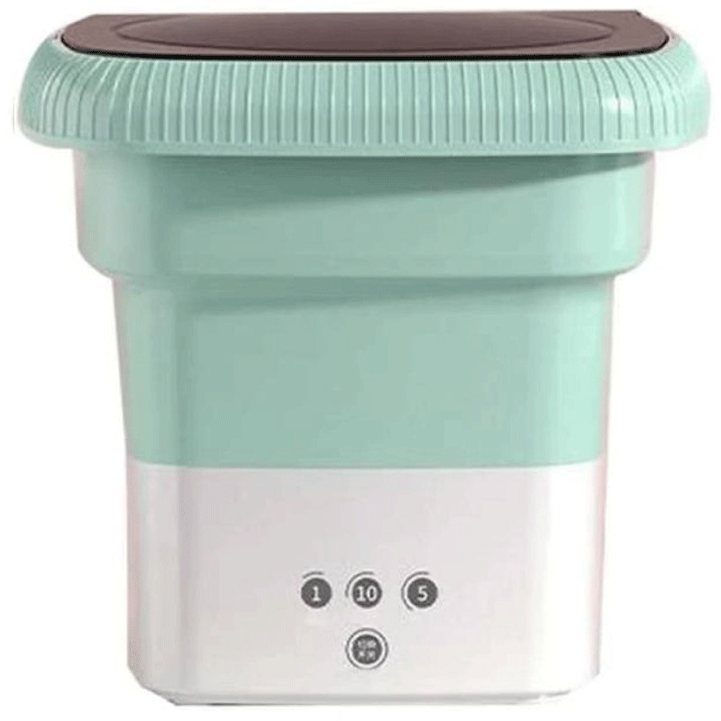 Mini Machine à Laver Semi Automatique Pliante 3.5 Litres Vert