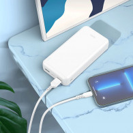 Power Hoco J100 20000 mAh Blanc en Tunisie Power Hoco J100 20000 mAh Blanc en Tunisie