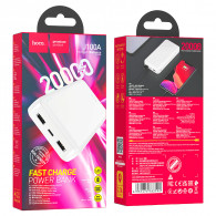 Power Hoco J100 20000 mAh Blanc en Tunisie Power Hoco J100 20000 mAh Blanc en Tunisie