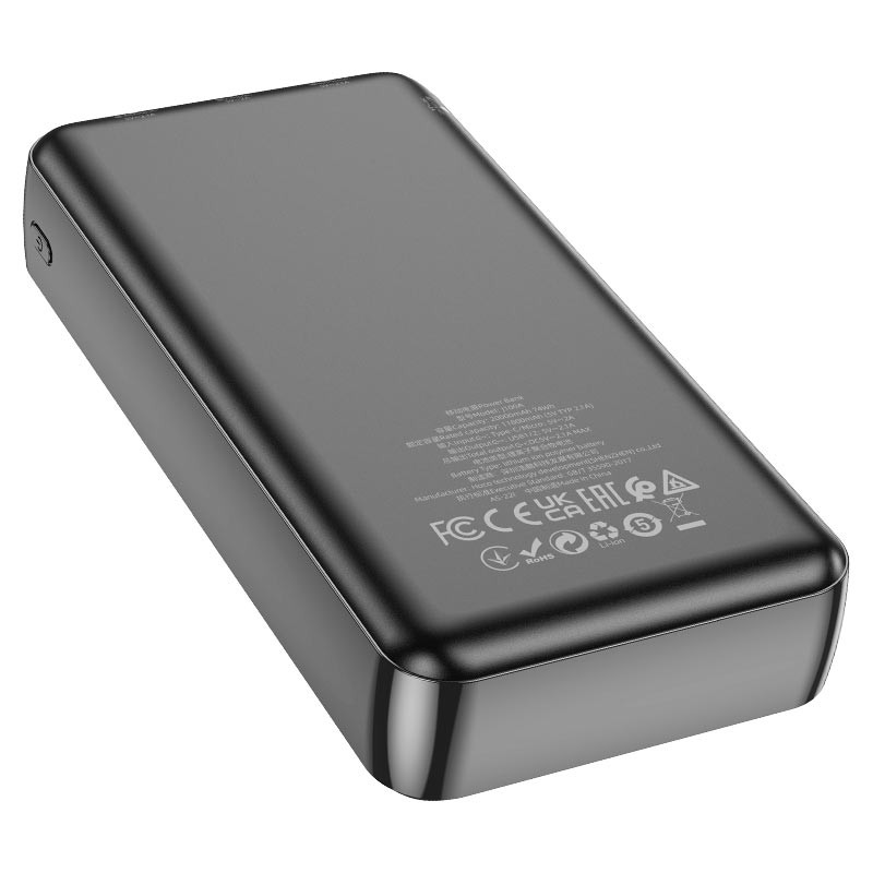 Power Hoco J100 20000 mAh Noir en Tunisie