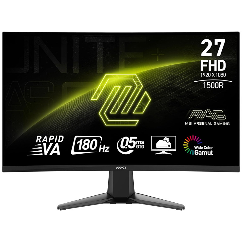 Ecran Gaming Incurvé MSI MAG27C6X 27" FHD 250Hz VA Noir en Tunisie Ecran Gaming Incurvé MSI MAG27C6X 27" FHD 250Hz VA Noir en Tunisie