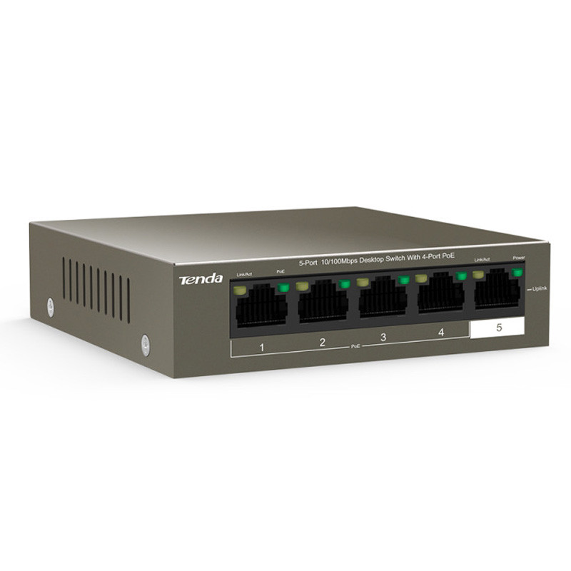 Switch De Bureau Tenda 5 Ports TEF1105P-4-63W en Tunsie