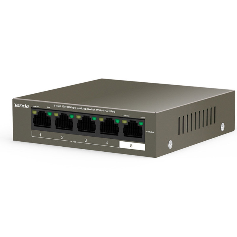 Switch De Bureau Tenda 5 Ports TEF1105P-4-63W en Tunsie