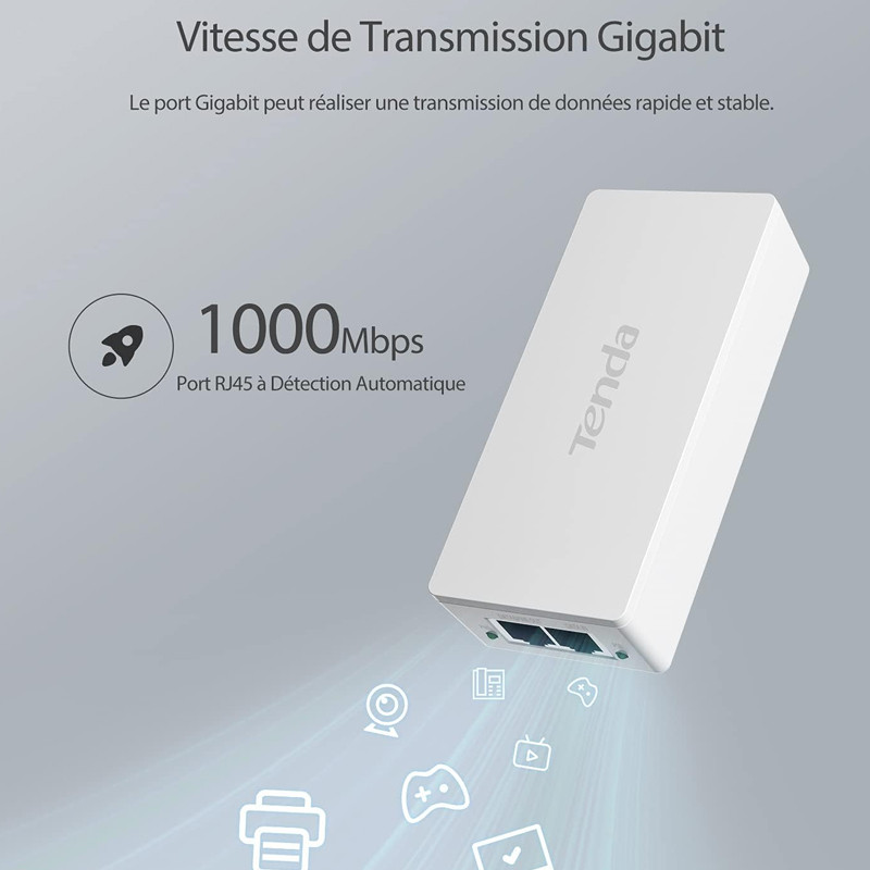 Injecteur POE PoE30G-AT Gigabyte Blanc en Tunisie