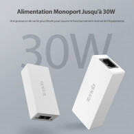 Injecteur POE PoE30G-AT Gigabyte Blanc en Tunisie Injecteur POE PoE30G-AT Gigabyte Blanc en Tunisie