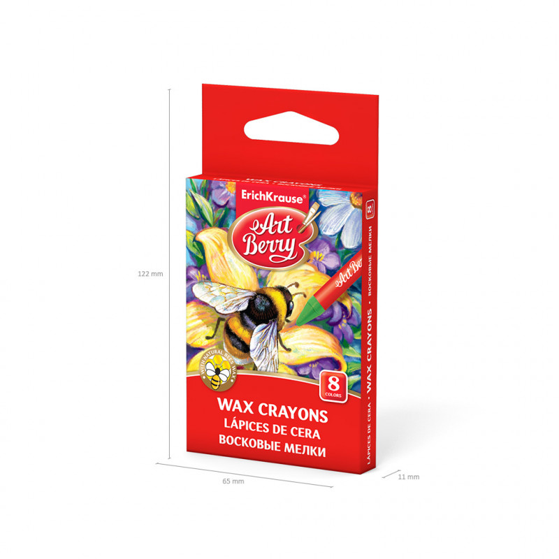 Pack De 8 Crayons De Cire Erichkrause ArtBerry 8 couleurs en Tunisie