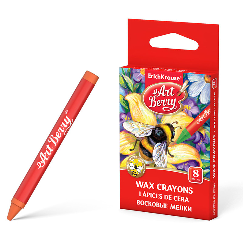 Pack De 8 Crayons De Cire Erichkrause ArtBerry 8 couleurs en Tunisie Pack De 8 Crayons De Cire Erichkrause ArtBerry 8 couleurs en Tunisie