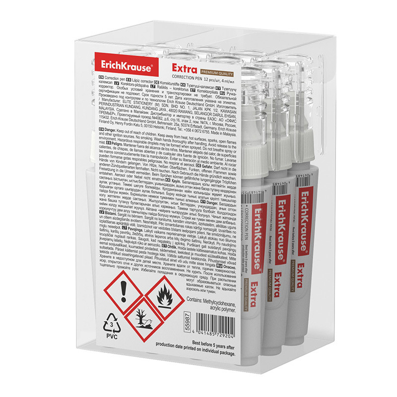 Stylo Correcteur Erichkrause Extra 4 ml Blanc en Tunisie