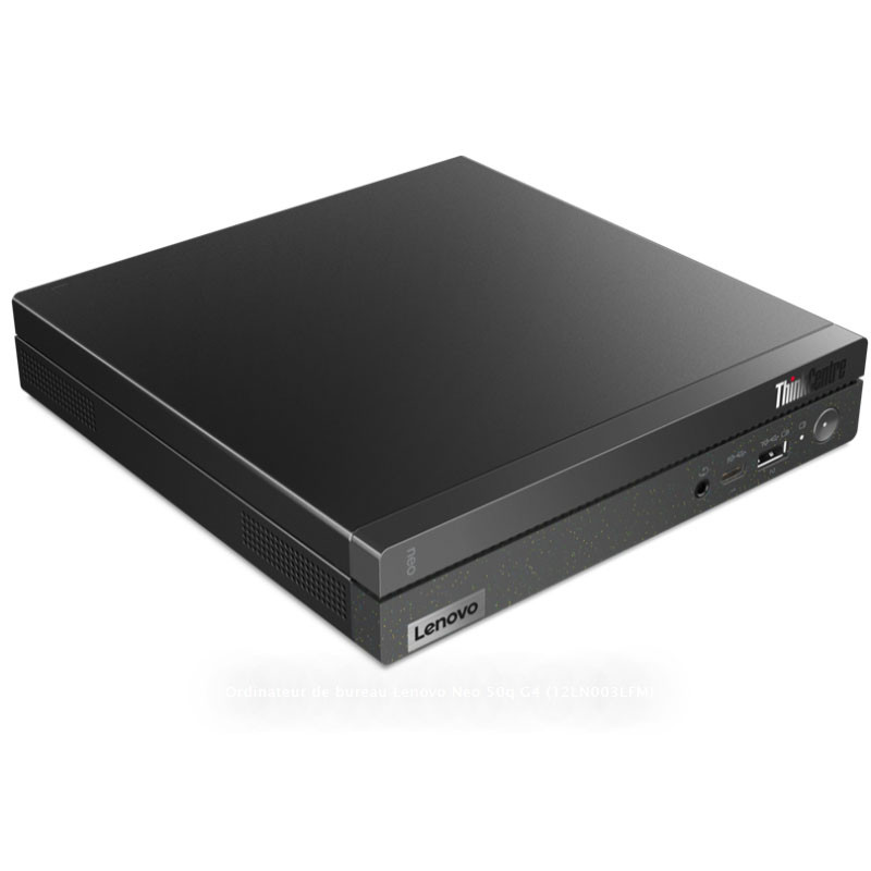 Ordinateur de bureau Lenovo Neo 50q G4 i3 12Gén 512 Go SSD Noir  en Tunisie