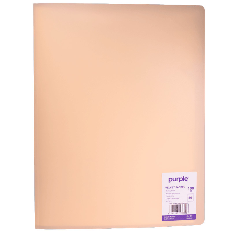 Porte Documents Purple Velvet A4 40 Vues Assorties en Tunisie