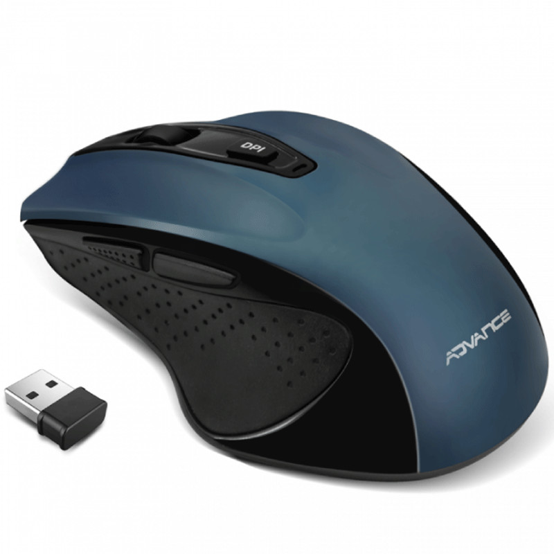 Souris Sans Fil Advance Shape 6D Bleu en Tunisie
