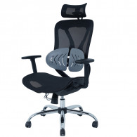 Chaise de Bureau Ergonomique Moon Base Chrome Noir en Tunisie