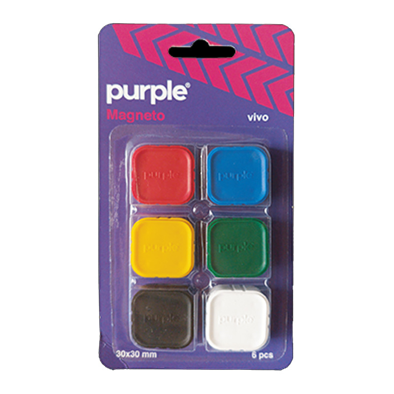 Purple Blister 6 Aimants Magneto Vivo Assorties en Tunisie