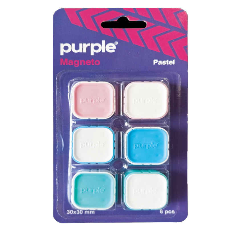Purple Blister 6 Aimants Magneto Pastel Assorties en Tunisie Purple Blister 6 Aimants Magneto Pastel Assorties en Tunisie