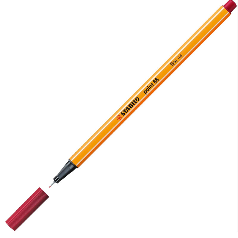 Stabilo Stylo Feutre Point 88 0.4 mm Crimson en Tunisie