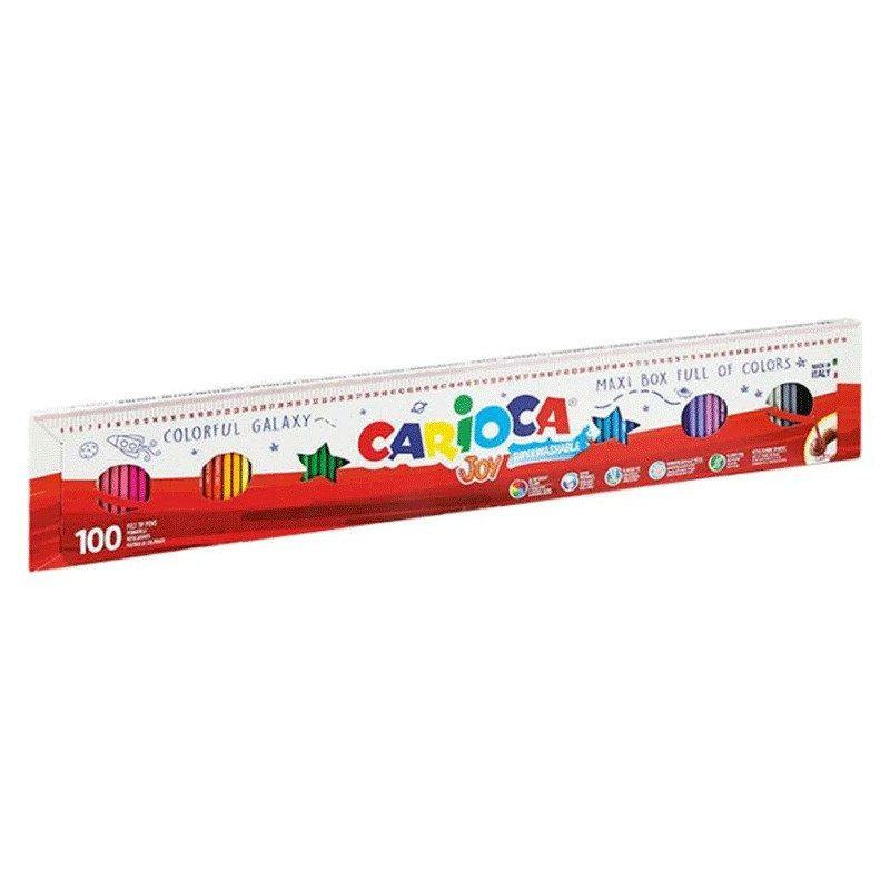 Carioca Joy Pack De 100 Feutres 1 Mètre Multicolore en Tunisie