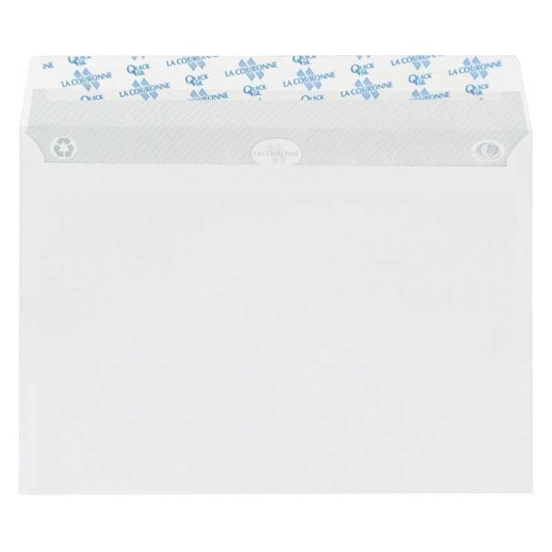 100 Pochettes 162 X 229 90G Bande Adhesive Blanc en Tunisie