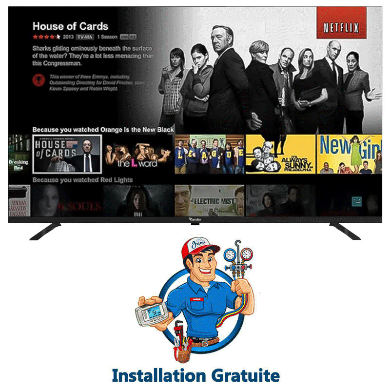 Tv Condor P50F6 50" 4K UHD Smart Tv Noir en Tunisie