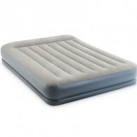 Intex Matelas Gonflable Pillow Rest Mid Rise 2 personnes Gris en Tunisie