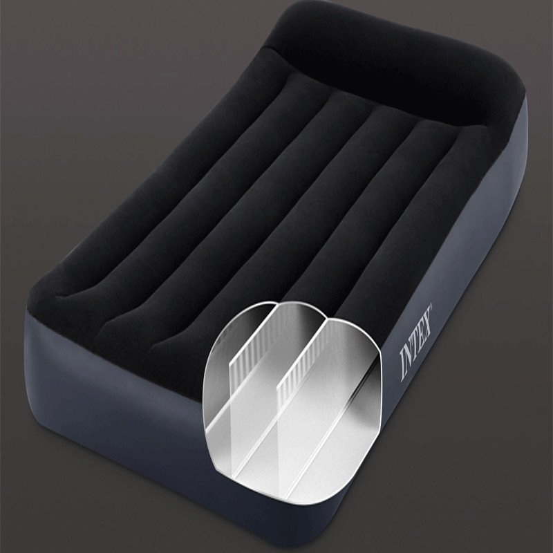 Intex Matelas Gonflable Pillow Rest Classic Large 2 personne Noir en Tunisie