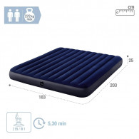 Intex Matelas Gonflable Classic Downy XXL 2 personnes Bleu en Tunisie Intex Matelas Gonflable Classic Downy XXL 2 personnes Bleu en Tunisie