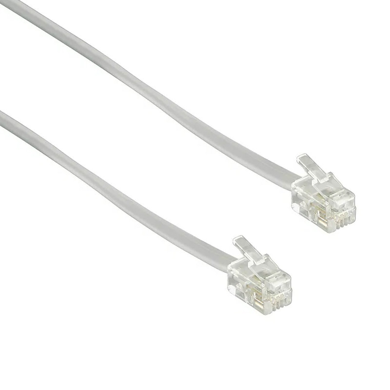 Cable Téléphone Fixe RJ9 5M Blanc en Tunisie Cable Téléphone Fixe RJ9 5M Blanc en Tunisie