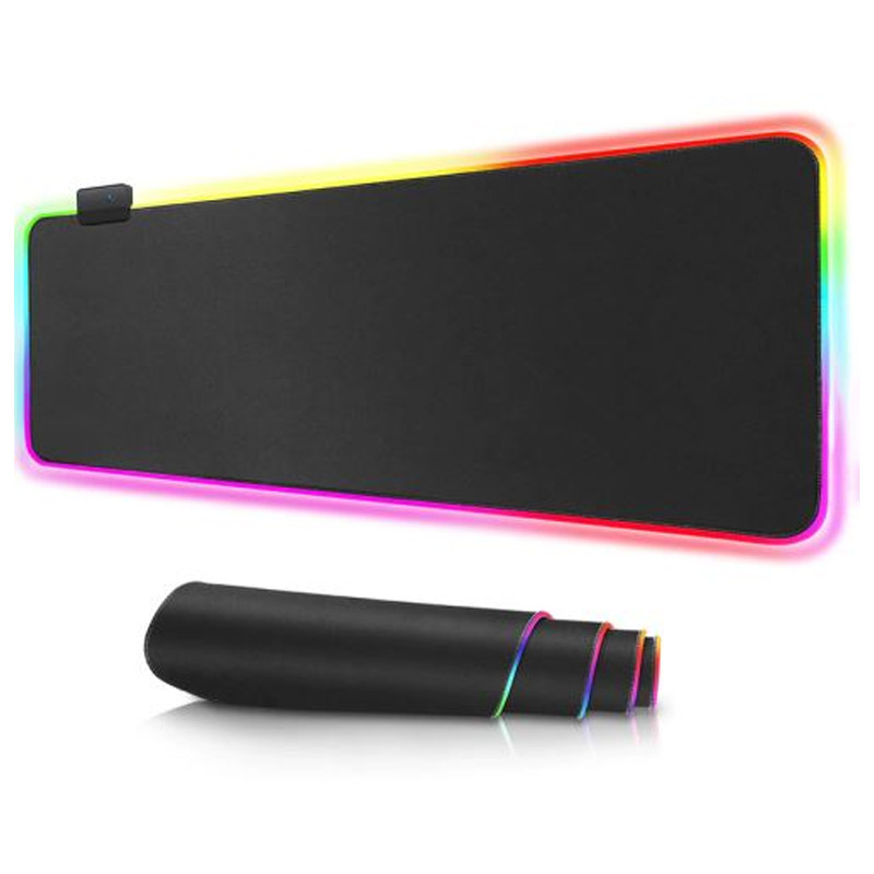 Tapis Souris Gaming  XXL RGB Noir en Tunisie