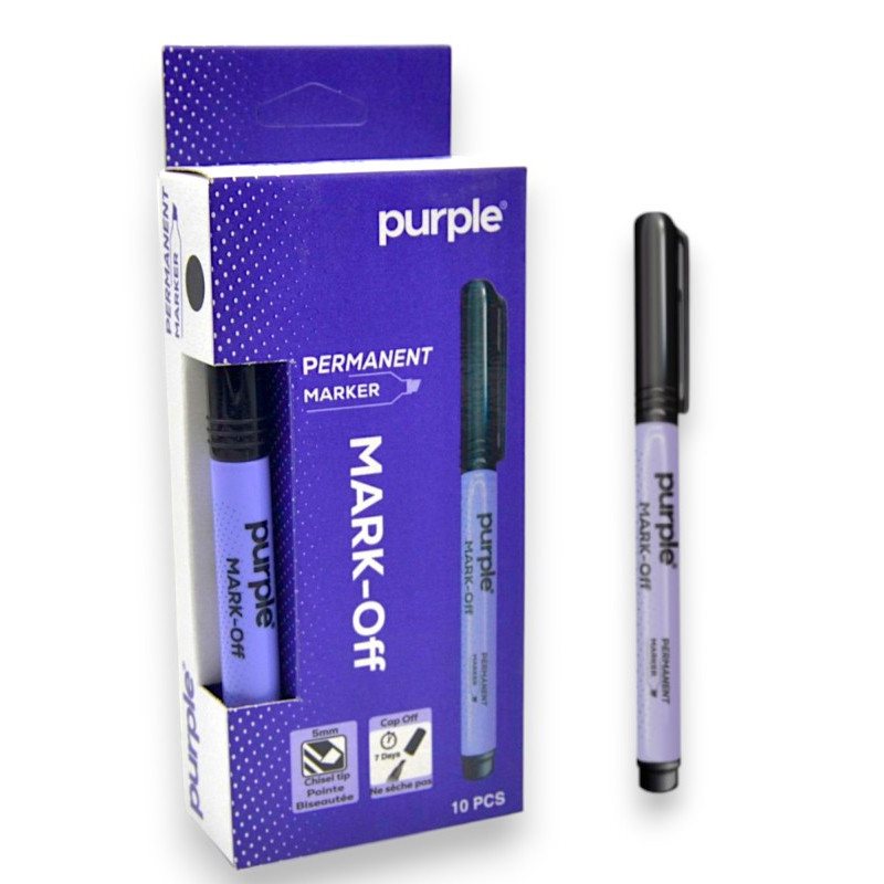 Marqueurs de Tableau Purple Mark OFF Noir Marqueurs de Tableau Purple Mark OFF Noir