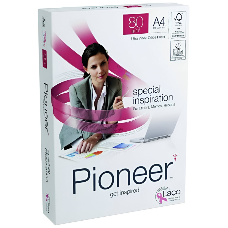 Rame Papier Pioneer A4 80G 500 Feuilles Blanc en Tunisie Rame Papier Pioneer A4 80G 500 Feuilles Blanc en Tunisie