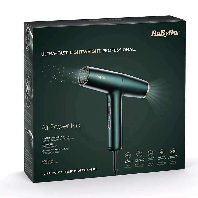 Sèche Cheveux Babyliss Power Pro 1700W Vert en Tunisie
