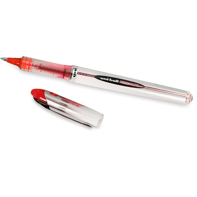 Stylo Roller Uniball Vision Elite 0.8mm Rouge En Tunisie