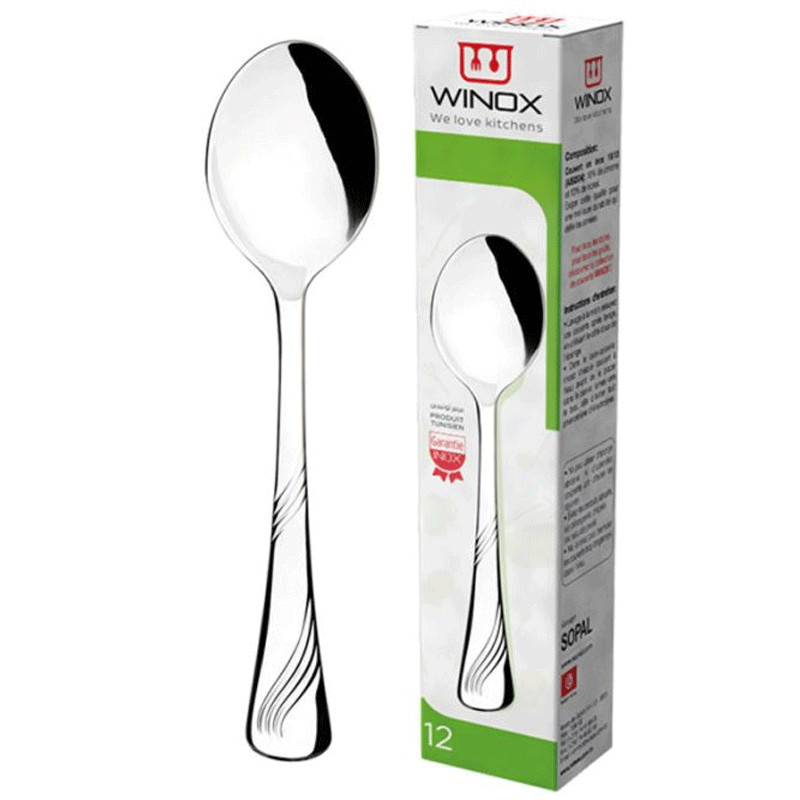 Etui Cuillères De Table Winox Morjene 12 Pièces Inox en Tunisie
