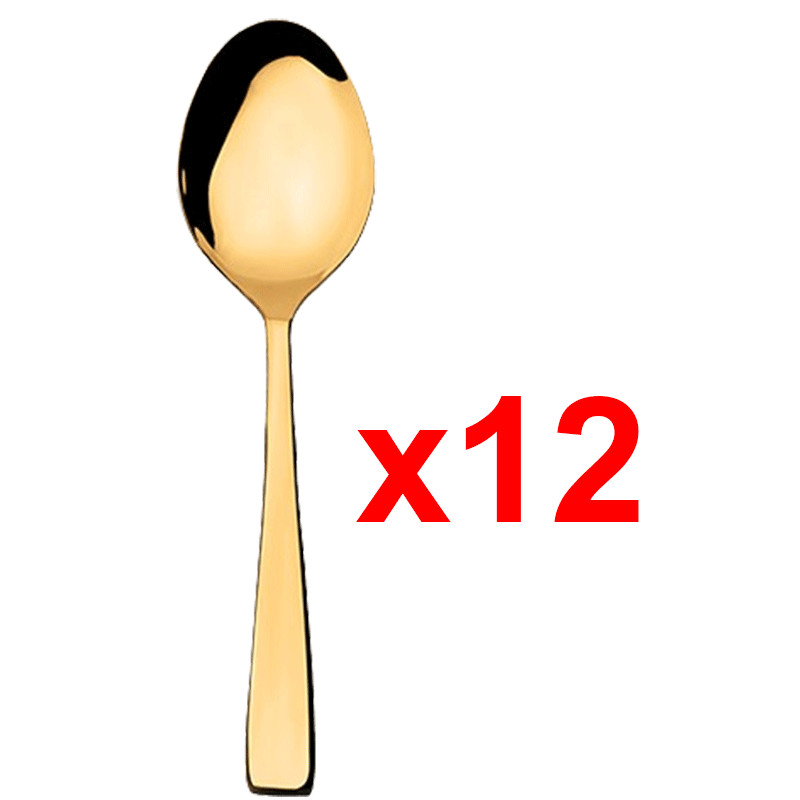 Etui Cuillères de Table Winox Zephir Gold 12 Pièces Doré en Tunisie