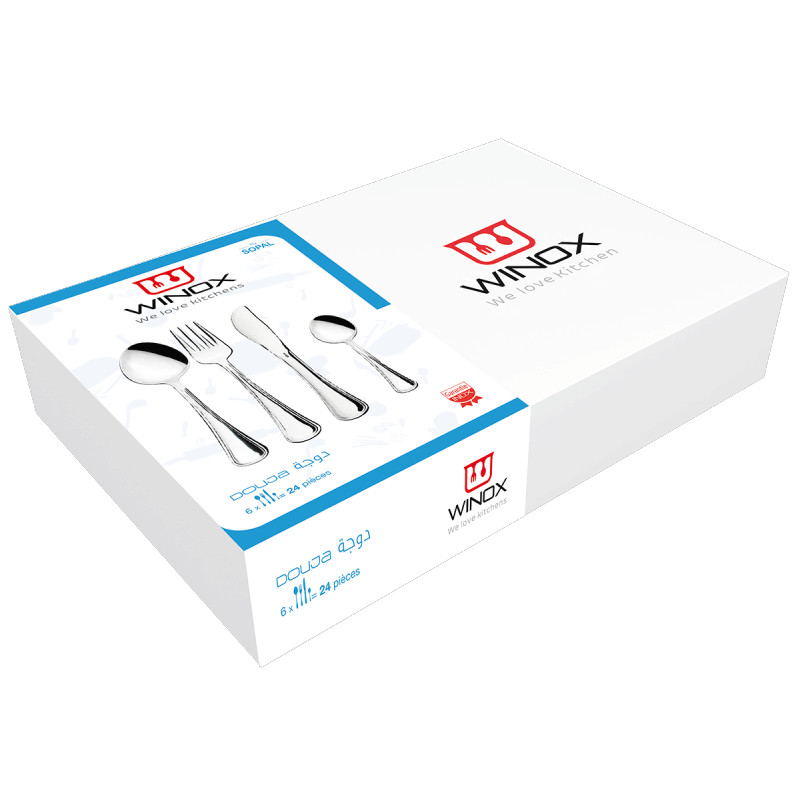 Coffret Couverts Winox Douja 24 Pièces Inox en Tunisie