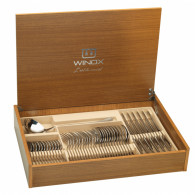 Coffret Couverts En Bois Winox Ambre 49 Pièces Inox en Tunisie