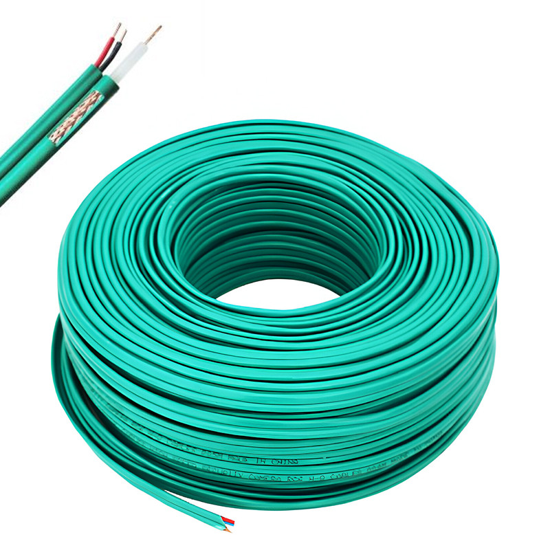 Bobine Cable Coaxial TB-A003 Pour Caméra De Surveillence 500M Vert en Tunisie Bobine Cable Coaxial TB-A003 Pour Caméra De Surveillence 500M Vert en Tunisie