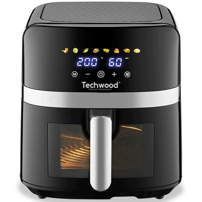 Air Fryer Techwood TFR-806SHD 1700W 8L Noir EN Tunisie