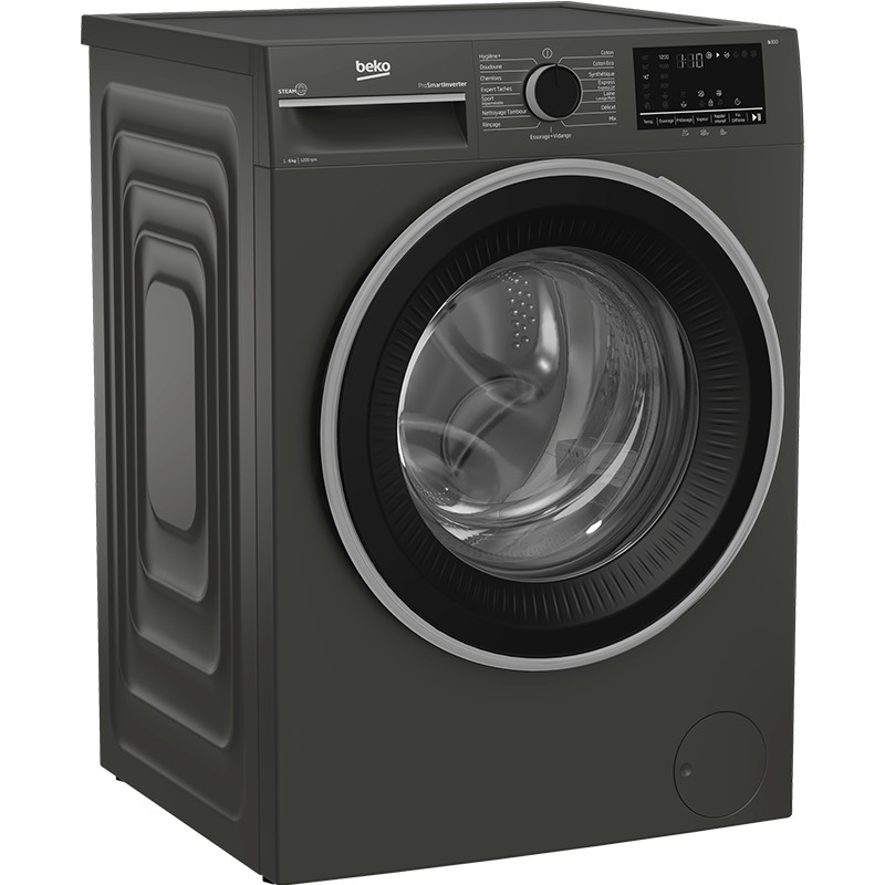 Machine à Laver Frontale Beko B3WFU4822MG 8Kg Inverter Gris Foncée en Tunisie