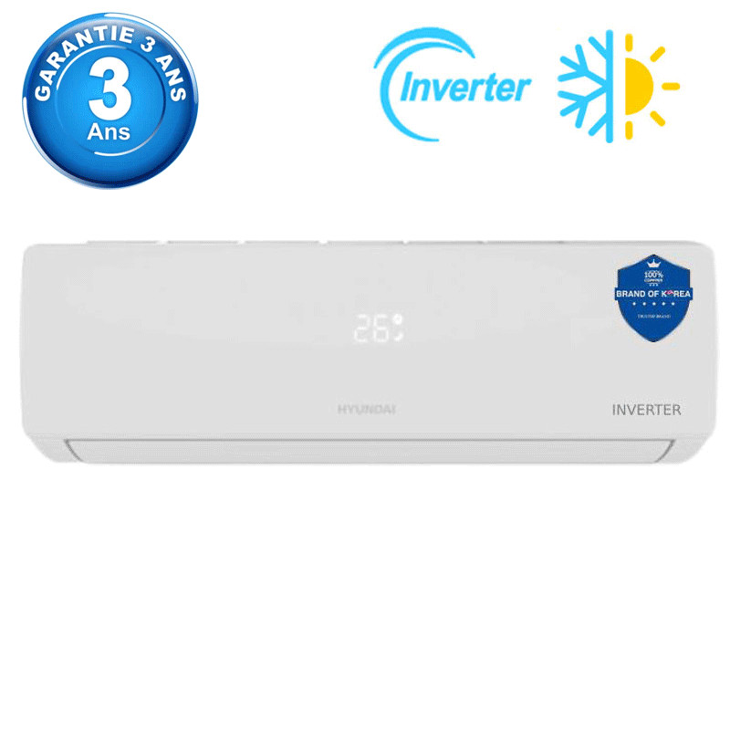 Climatiseur Hyundai 12000 BTU Inverter Chaud & Froid Blanc