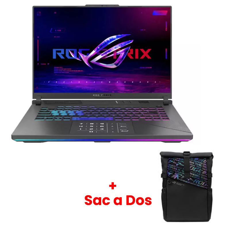 Pc Portable Gamer Asus ROG Strix G16 G614 I9 14Gén 32Go 1To SSD RTX 4060 Windows 11 en Tunisie Pc Portable Gamer Asus ROG Strix G16 G614 I9 14Gén 32Go 1To SSD RTX 4060 Windows 11 en Tunisie