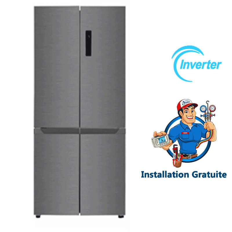 Réfrigérateur Side By Side Tcl C512CDN 512 Litres NoFrost Inox