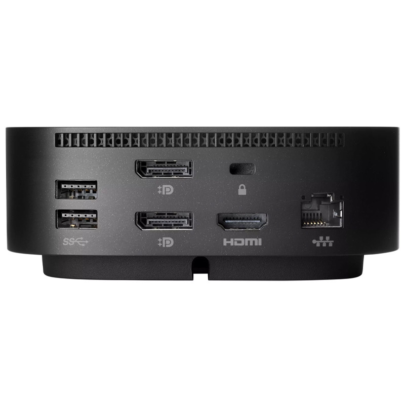 Station d’Accueil HP 5TW10AA USB-C G5 Pour Deux Écrans Avec Adaptateur 100W Noir en Tunisie