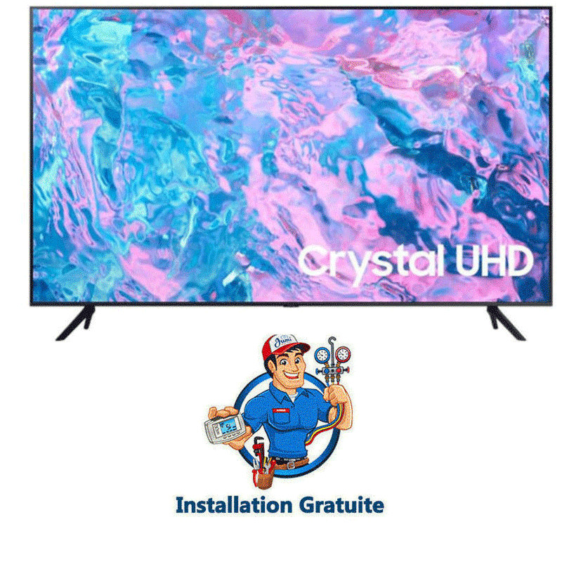Téléviseur Samsung CU7000 58" Crystal UHD 4K Smart Tv Noir Téléviseur Samsung CU7000 58" Crystal UHD 4K Smart Tv Noir