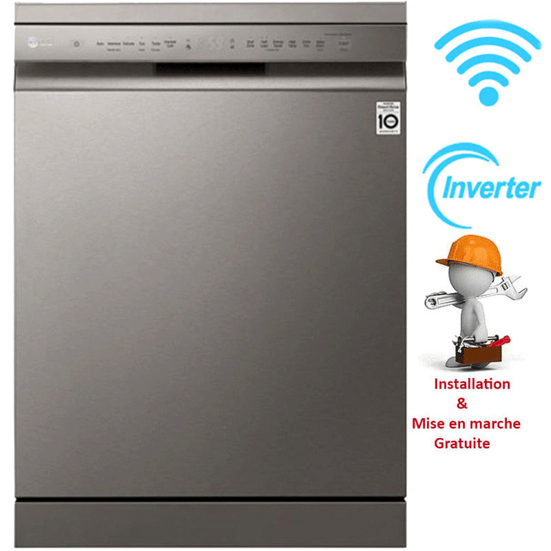 Lave Vaisselle LG Smartthink 14 Couverts Inox DFB512FP en Tunisie