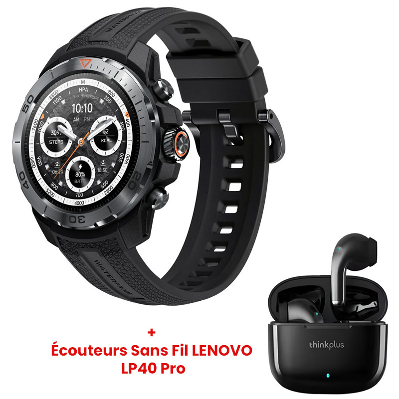 Montre Connectée Mibro GS Explorer Noir en Tunisie