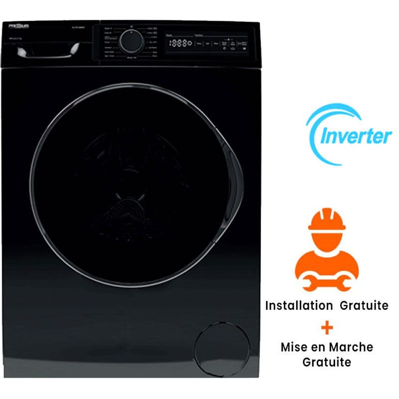 Machine à Laver Frontale Inverter Premium ALLP91400B02 9Kg Noir Machine à Laver Frontale Inverter Premium ALLP91400B02 9Kg Noir