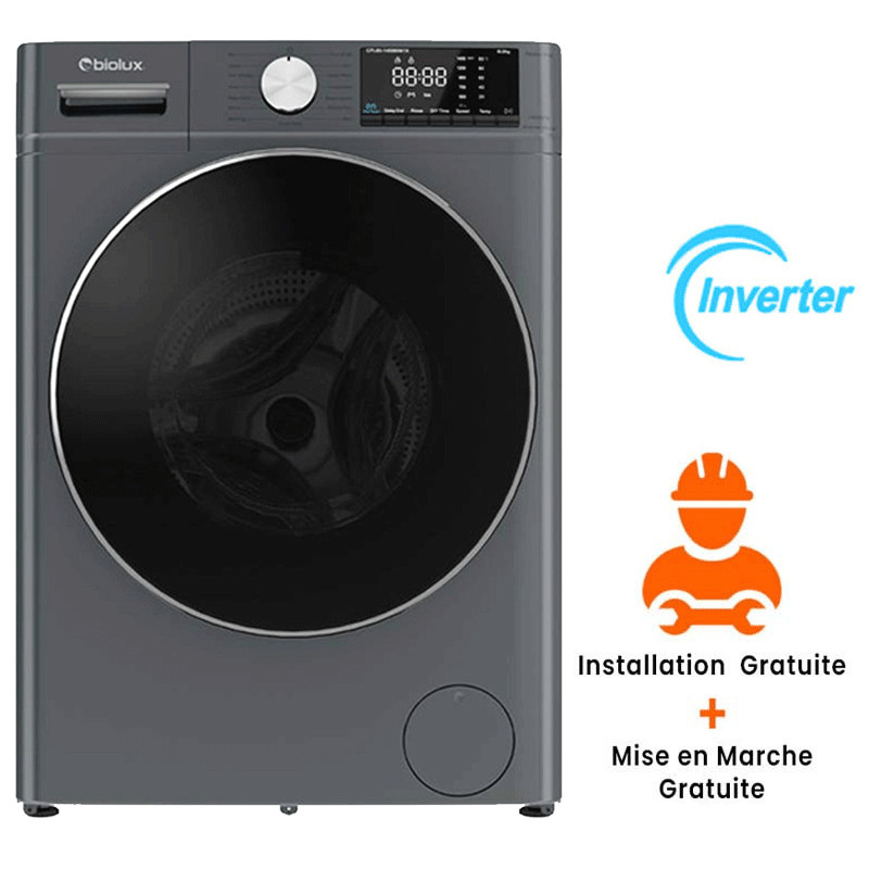 Machine à Laver Frontale Inverter Biolux M.MAXY120-S 10Kg Noir
